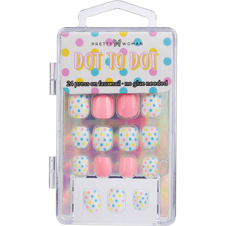 PRETTY MINI "DOT TO DOT" KIDS FAUX NAILS - Pretty Woman NYC