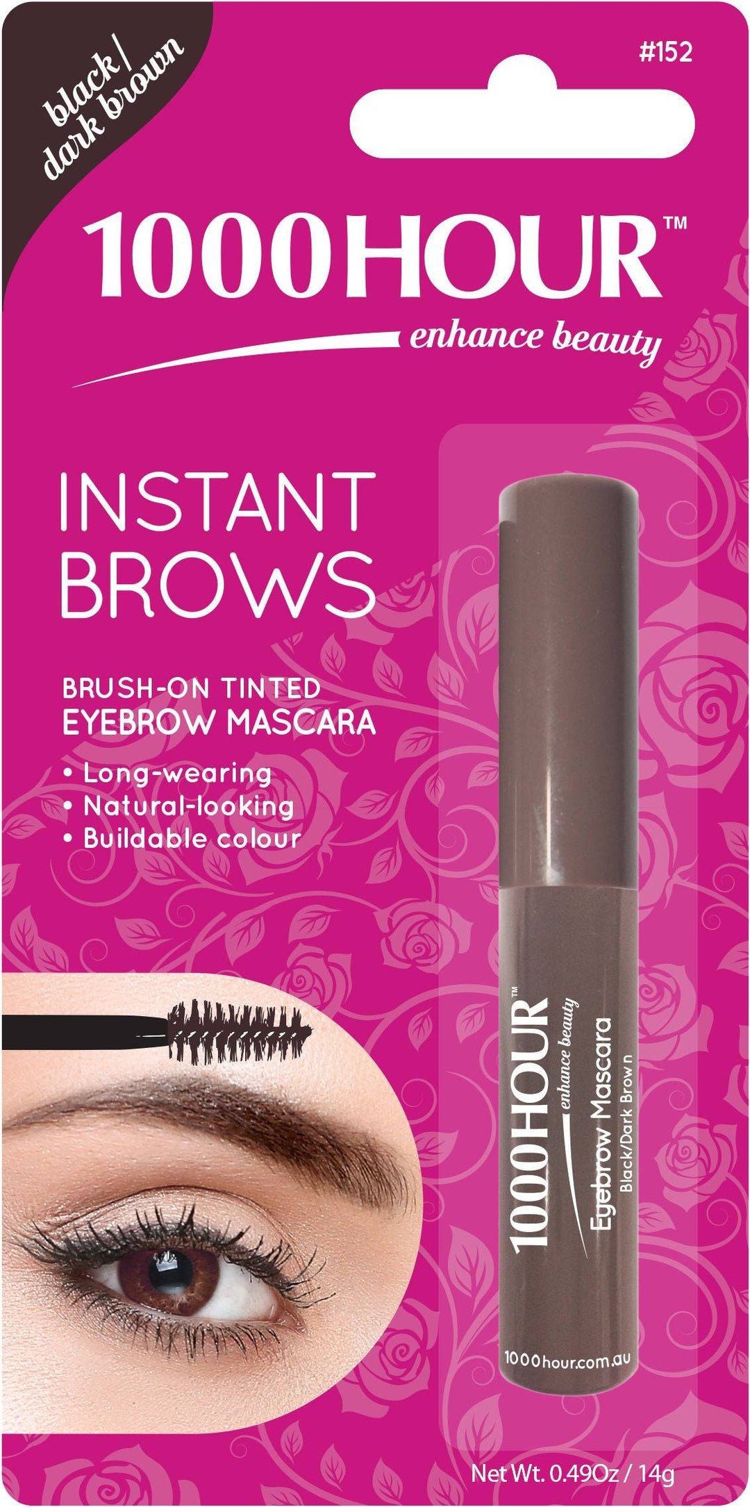 1000HOUR INSTANT BROW MASCARA - BLACK/DARK BROWN - Pretty Woman NYC