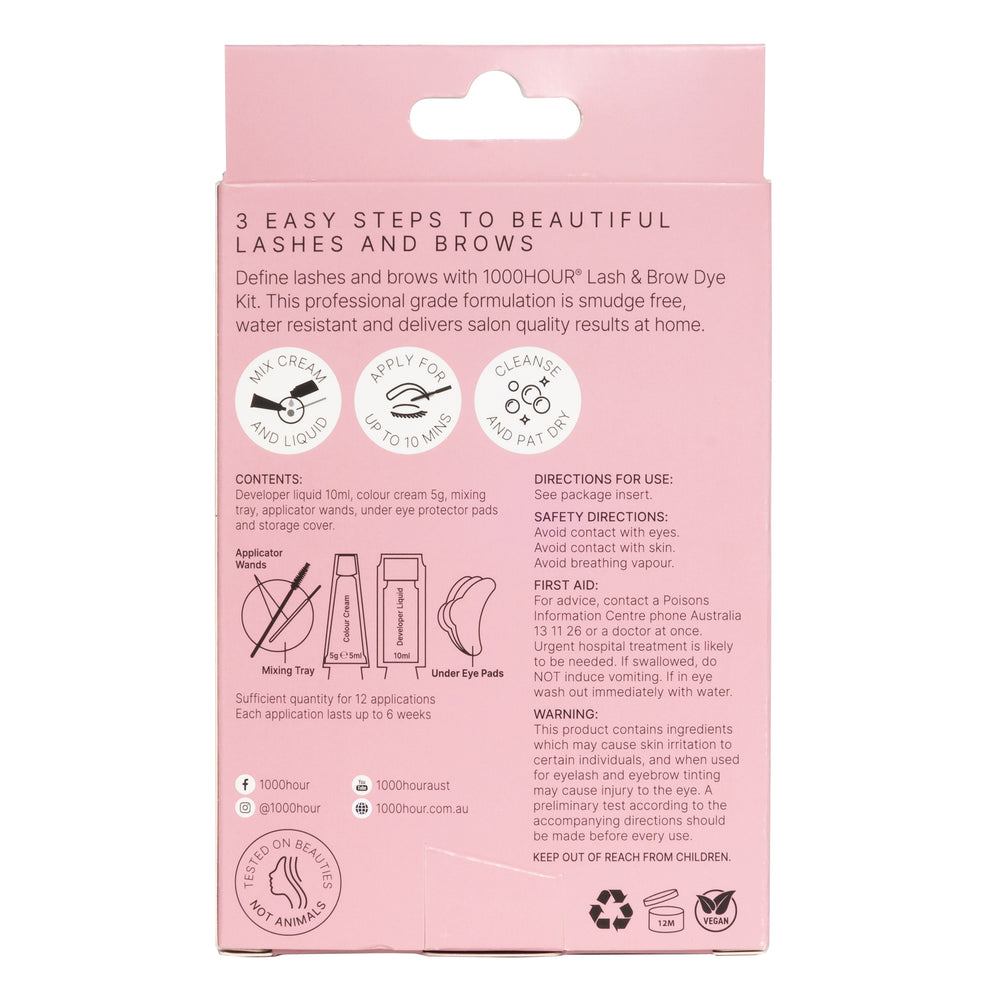 LASH & BROW DYE KIT - MEDIUM BROWN - Pretty Woman NYC