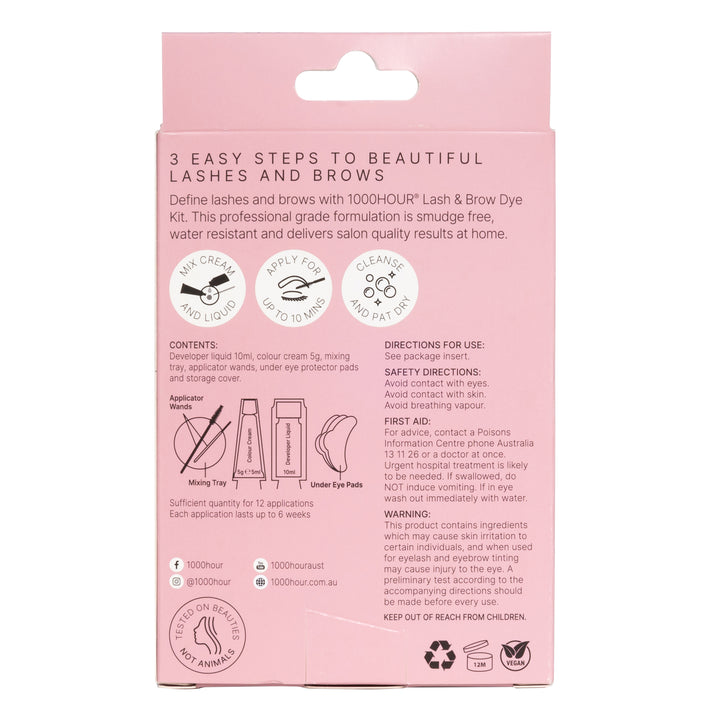 LASH & BROW DYE KIT - MEDIUM BROWN - Pretty Woman NYC