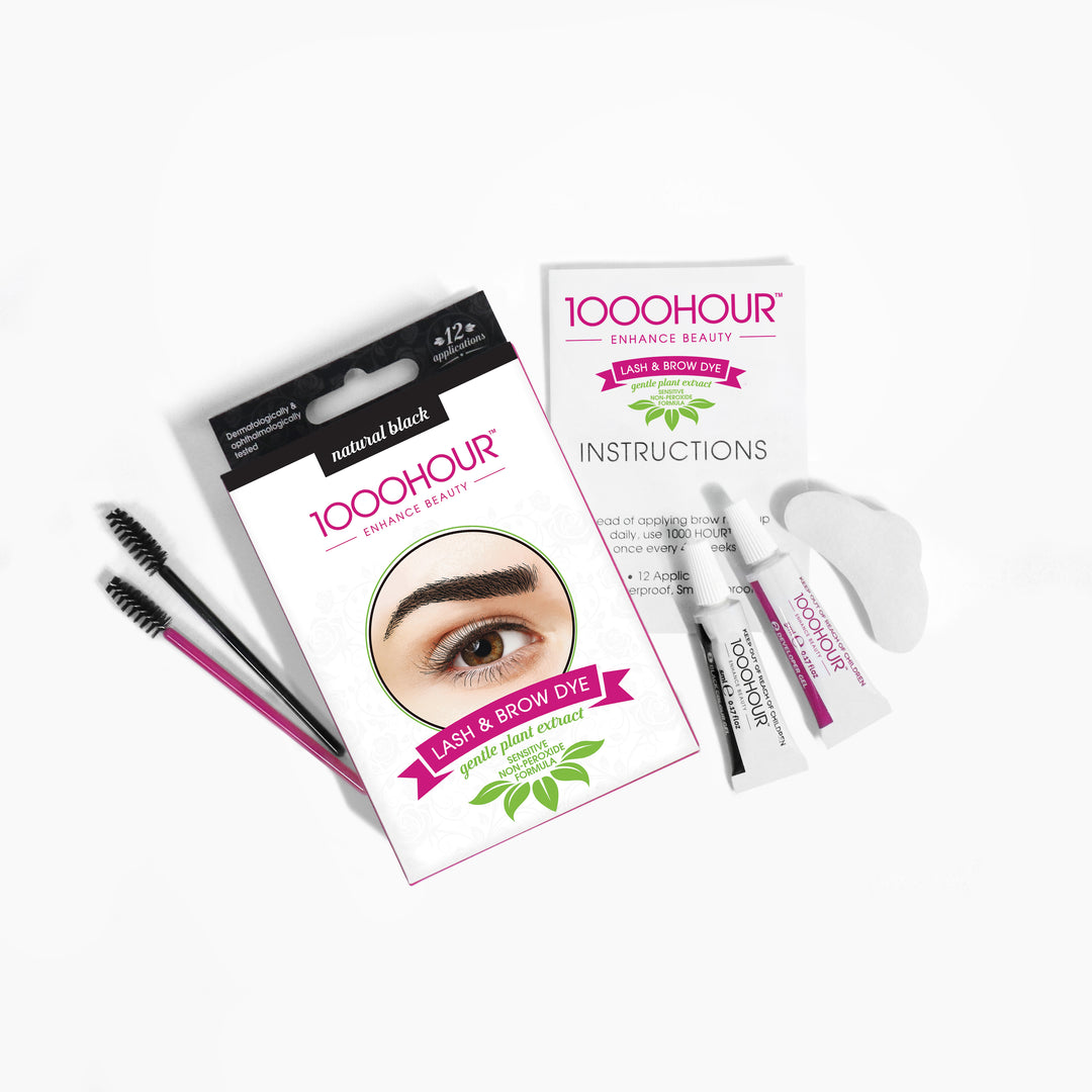 1000Hour Lash & Brow Plant Based Dye Kits - Natural Black - Pretty Woman NYC