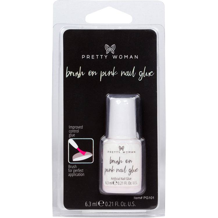 BRUSH ON PINK NAIL GLUE - Pretty Woman NYC