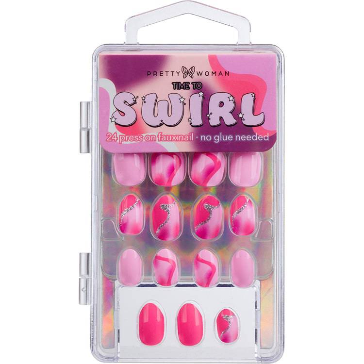 PRETTY MINI "SWIRL" KIDS FAUX NAILS - Pretty Woman NYC