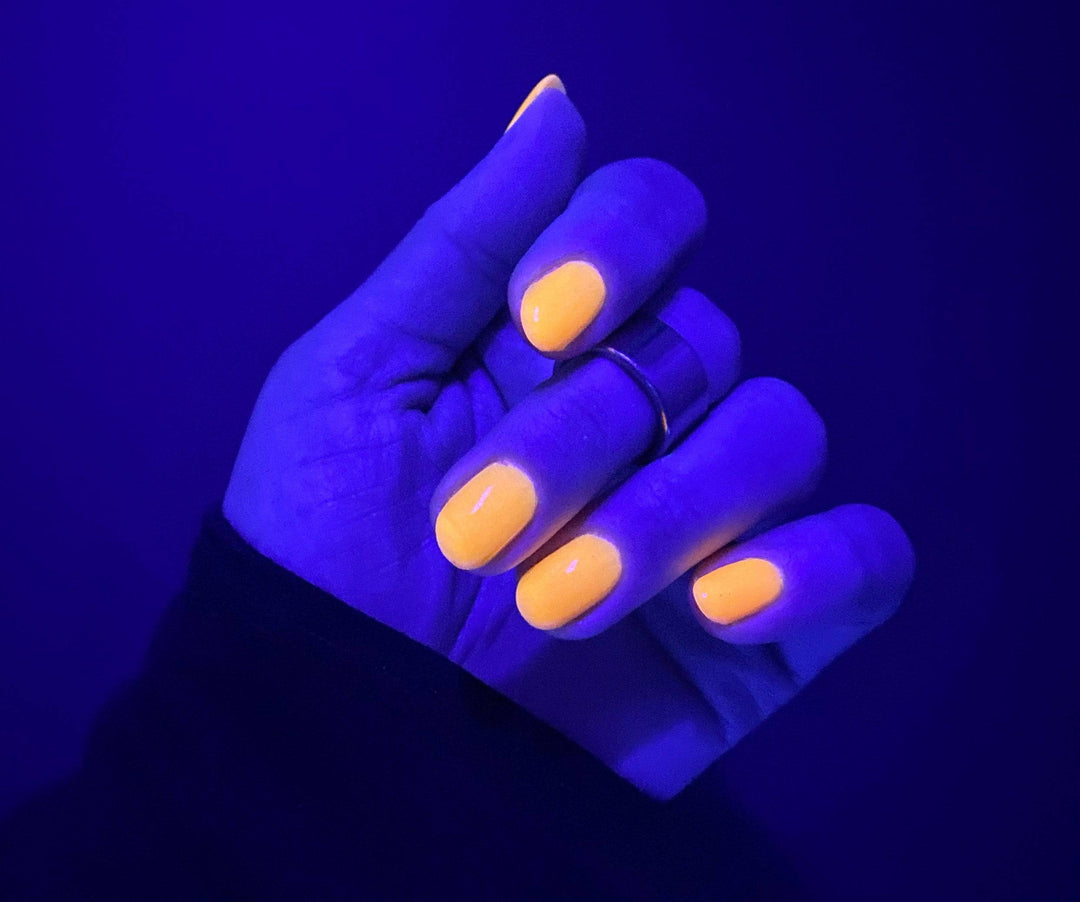 Neon Orange Glow In The Dark Nail Polish